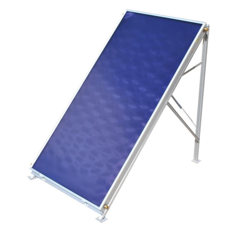 Flat Plate Solar Collector - Blue Titanium Aluminum